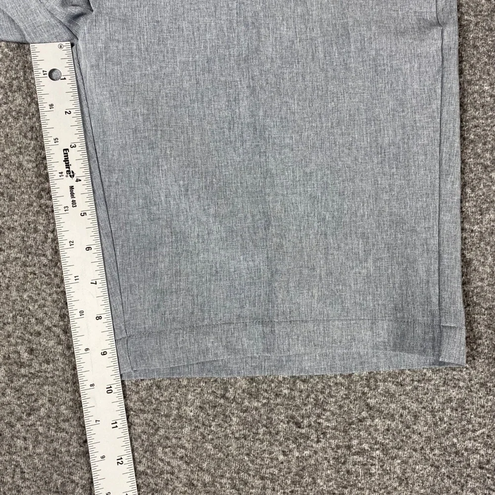 New Greg Norman Mens Golf Shorts 34 Grey Stretch Performance Flat‎ Front Active